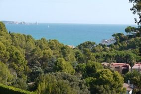 outlook sea landscape in spain