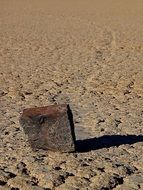 stone on a sandy beach