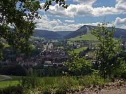 panorama of the picturesque region of Baiersbronn