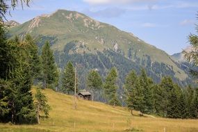 panorama of mountain scenery in lesachtal