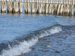 Huge waves on a baltic sea
