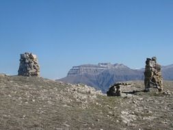 stone gate on the mountain