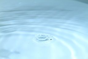 waves from a drop of water