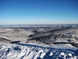 mountains winter panorama