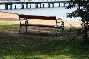 bench by the lake