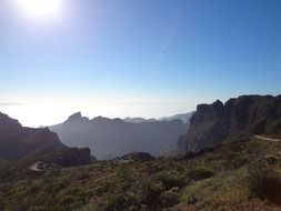 panorama of nature in tenerife