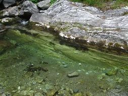 stony river water flow