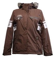 brown jacket for the ski holidays in winter