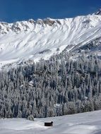 scenic winter landscape, Switzerland, graubÃ¼nden