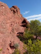 red sandstone erosion