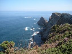Landscape of the ocean in Spain