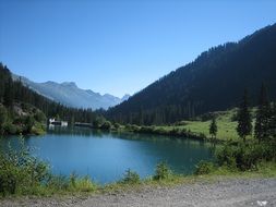 scenic alpine lake