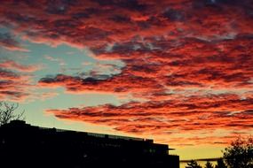 extraordinary beautiful pink sky