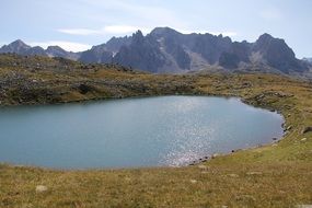 alps mountain lake nature