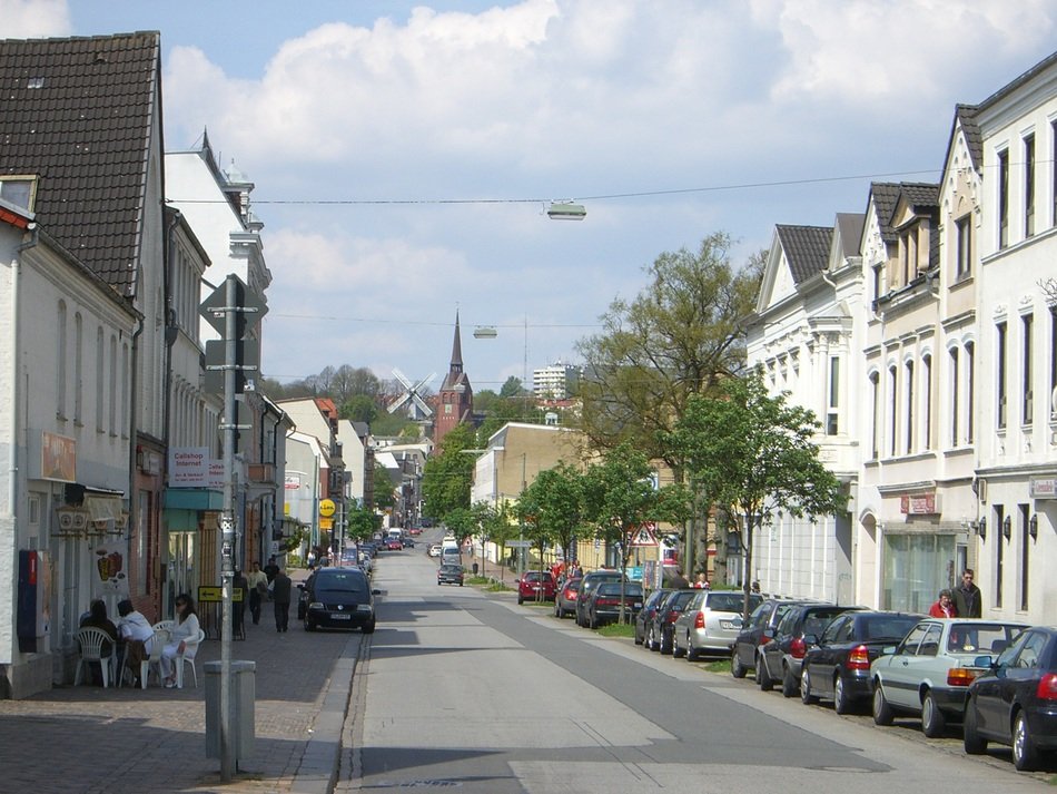 street in Flensburg, Germany