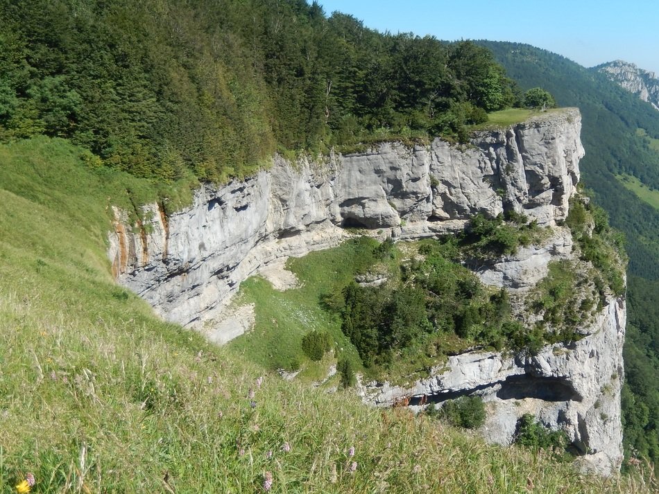 rocks on the green mountain