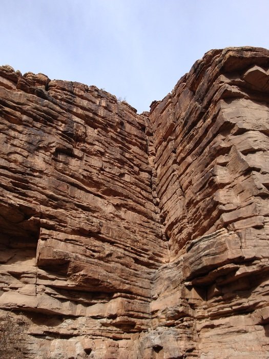 natural geometry on the cliff in the Grand Canyon