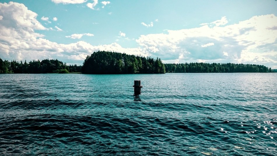 summer lake beach