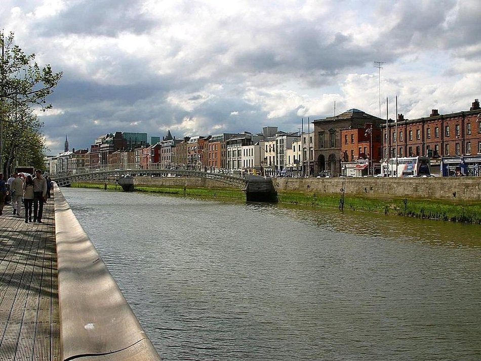 Landscape of liffy river