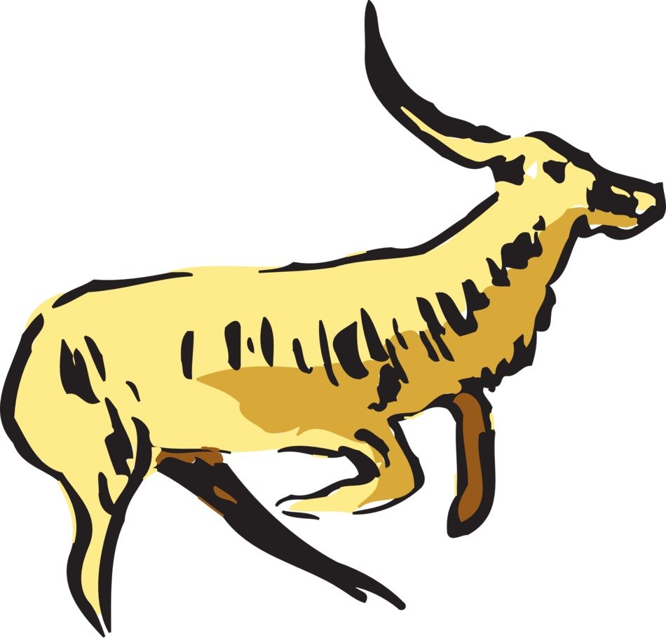 antelope with horns