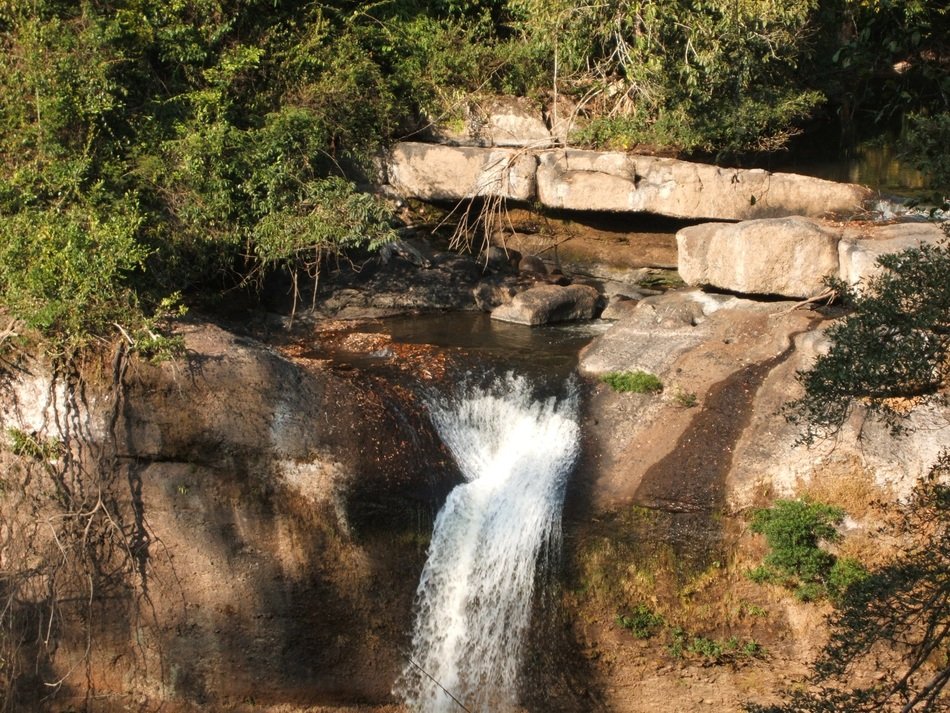 waterfall in jungle, thailand