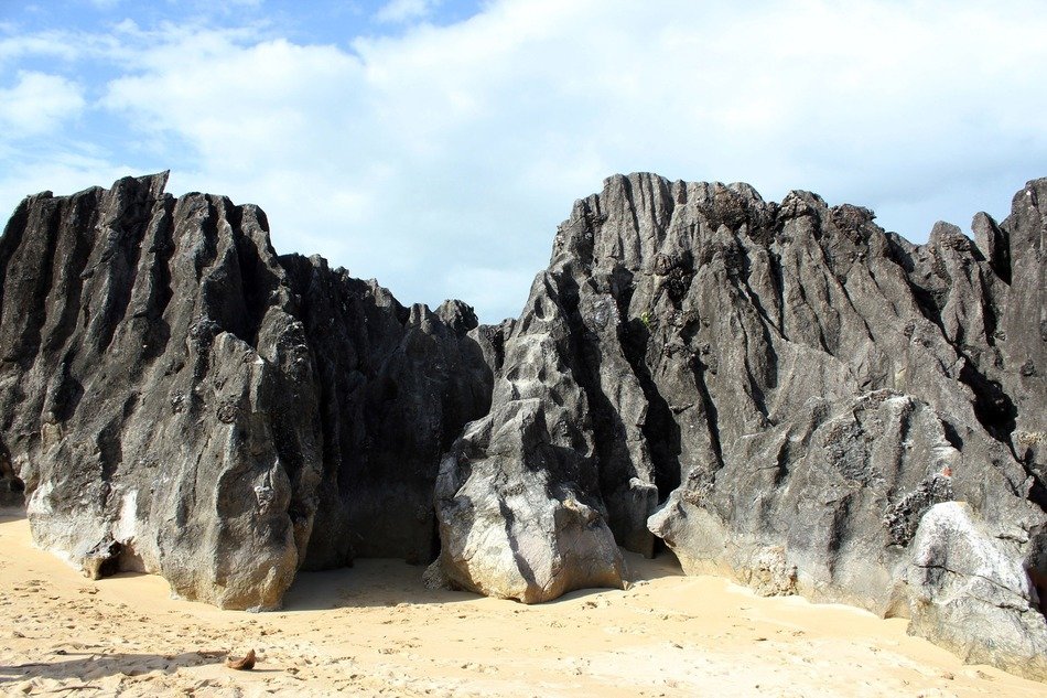 Big stones on the coast