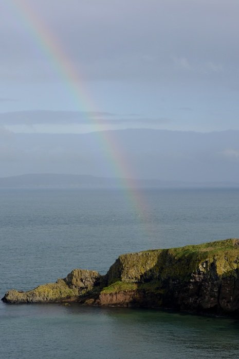 rainbow on the sea