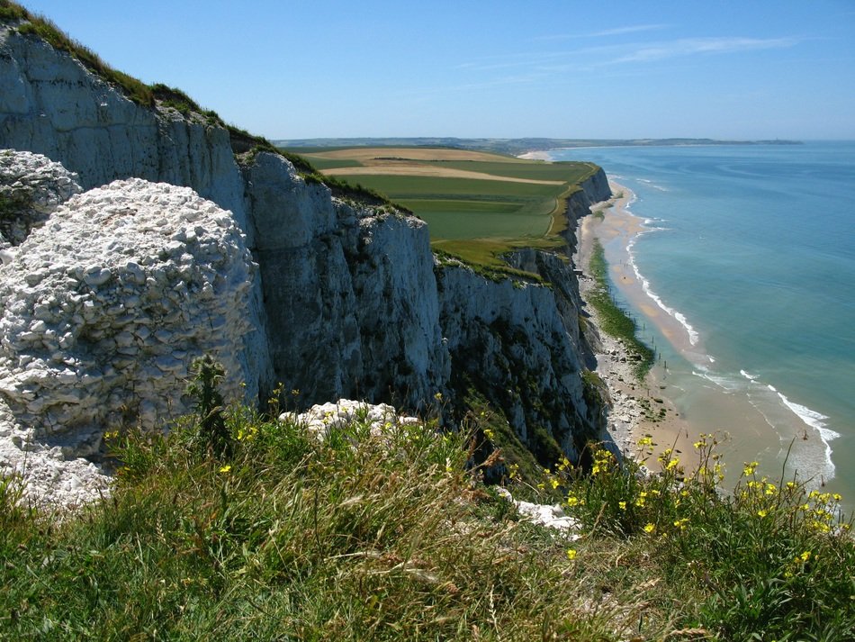 view from the high mountains to the coast