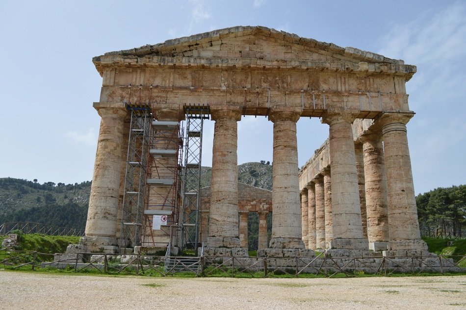 Segesta in Sicily, close-up