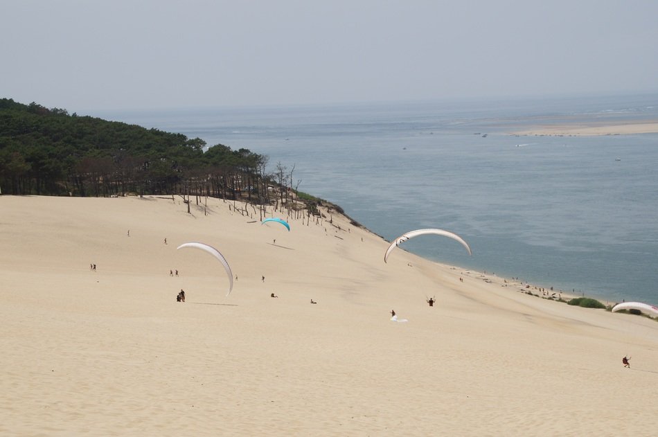 paragliding at the dune du pilat
