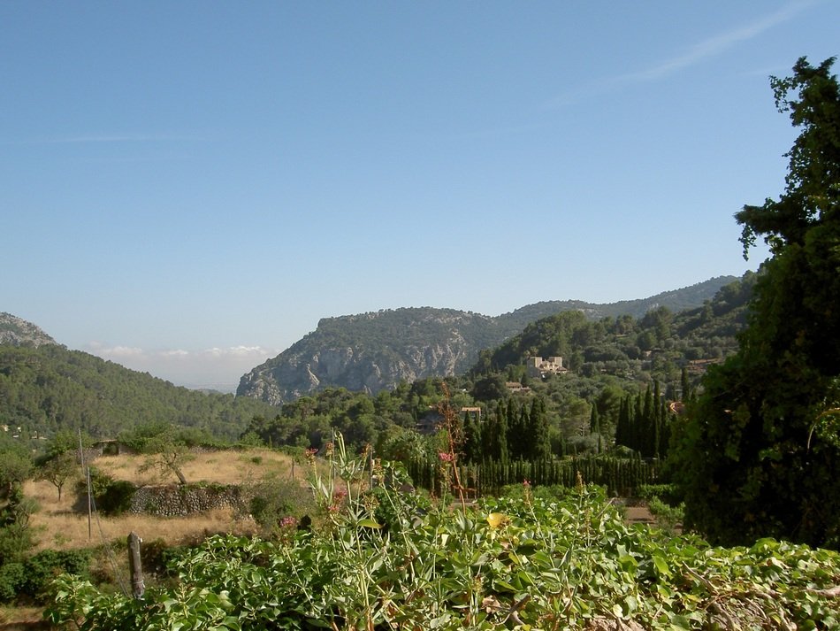 view of the mountain in the countryside