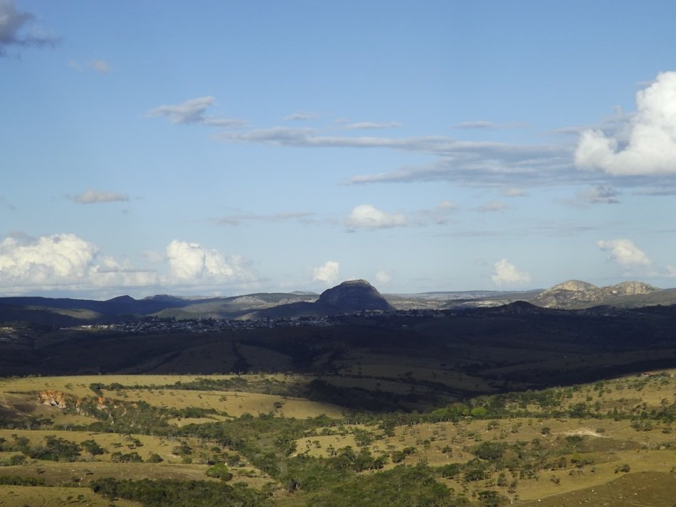 Beautiful landscape of Gouveia mountains and hills
