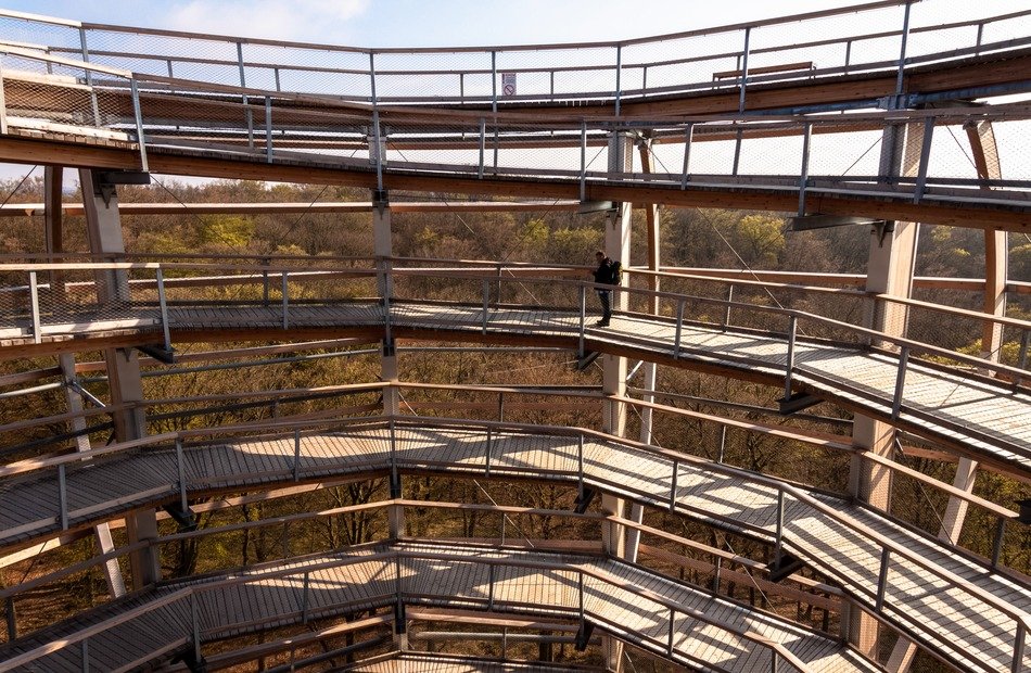 wooden lookout tower