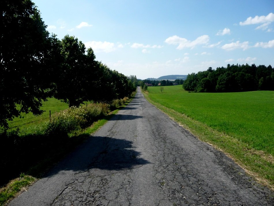 asphalt road in the countryside