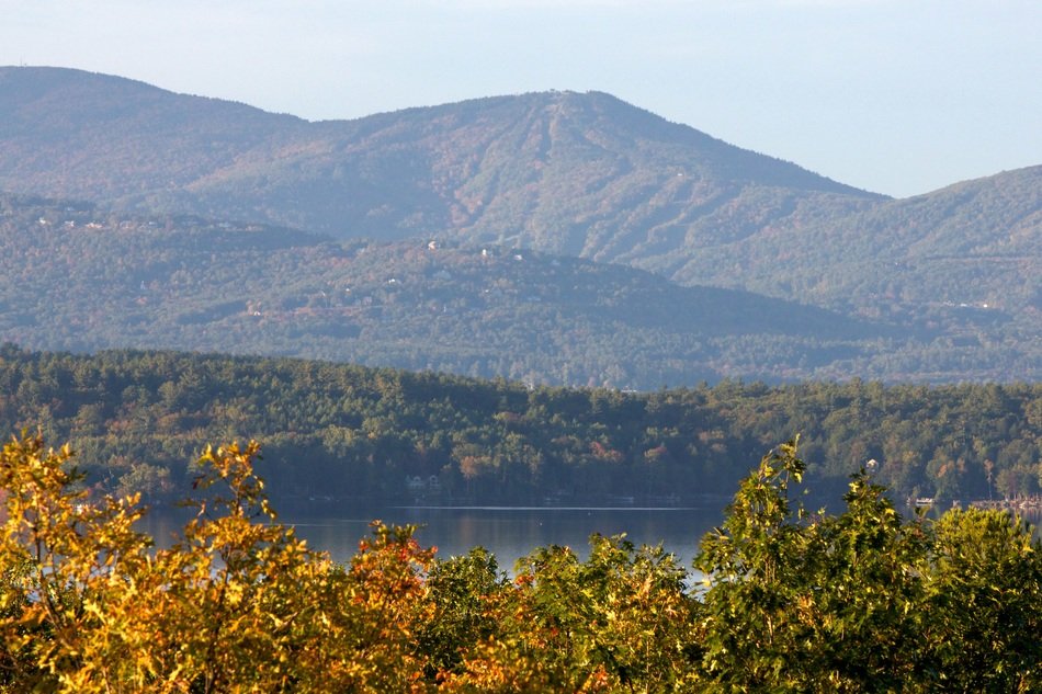 mountain lake in autumn