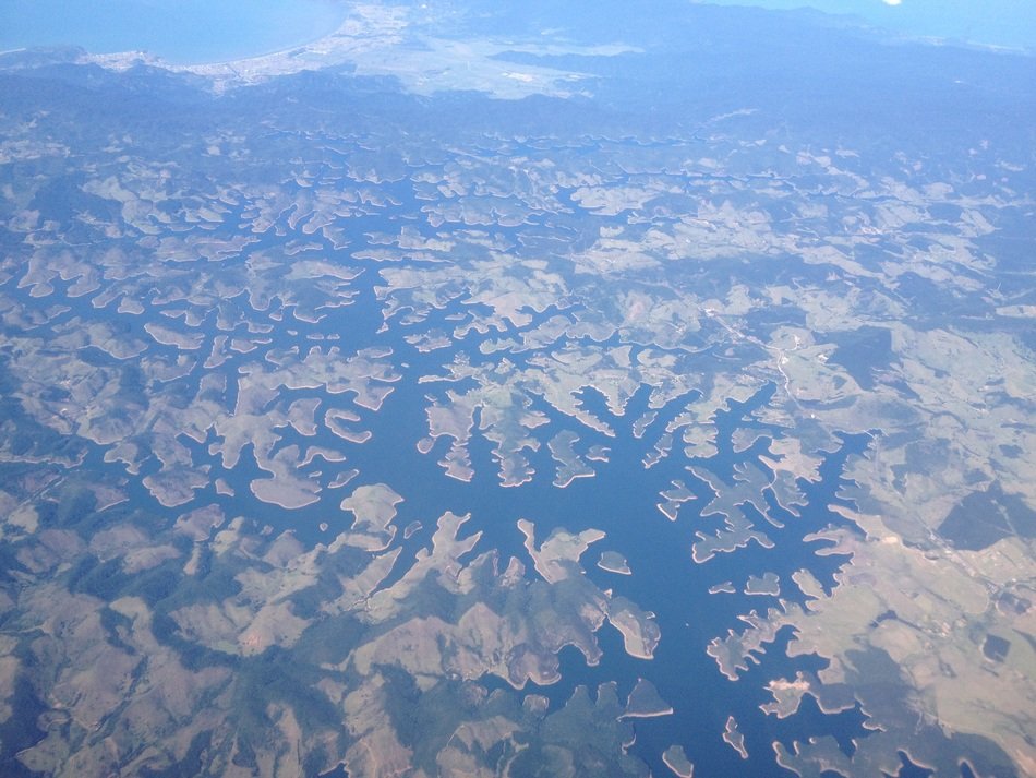 view from the bird's eye view on the Atlantic Forest in SÃ£o Paulo