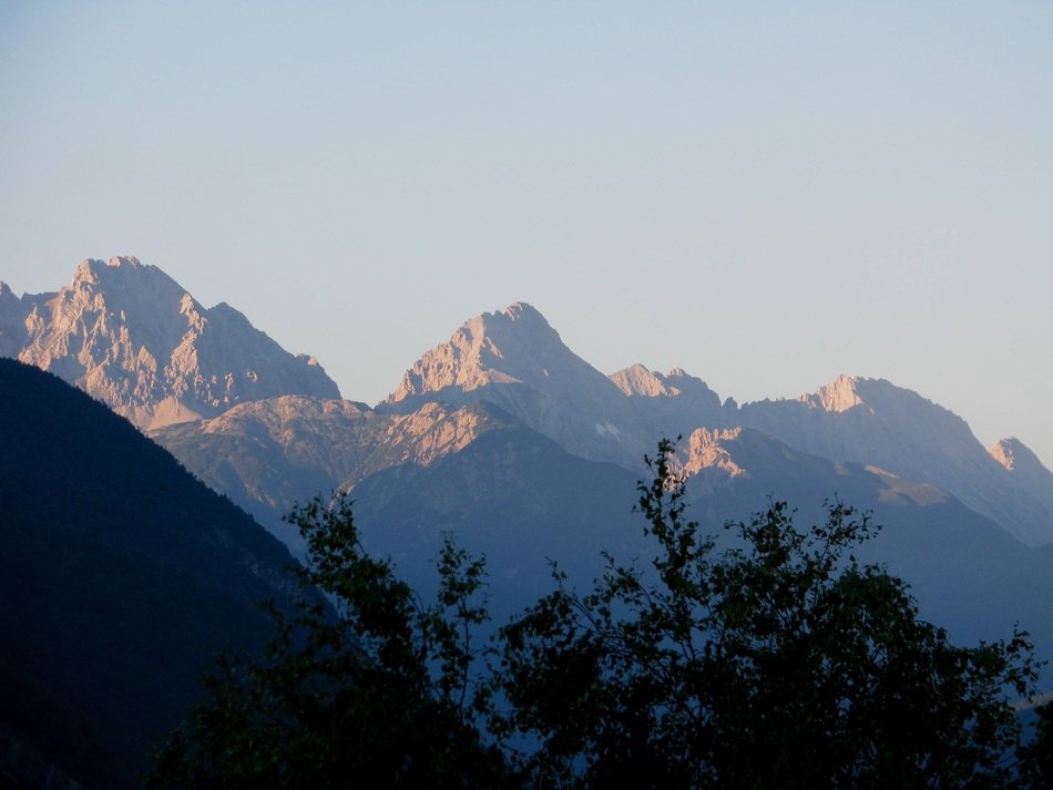Remote view of the cliffs in Austria