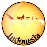 orange button with the image maps of Indonesia