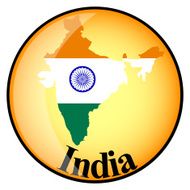 orange button with the image maps of India