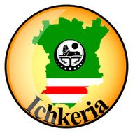 orange button with the image maps of Ichkeria