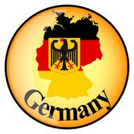 orange button with the image maps of Germany