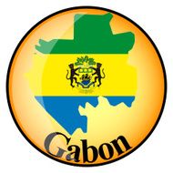 orange button with the image maps of Gabon