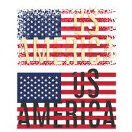 Print Poster Apparel T shirt design American flag