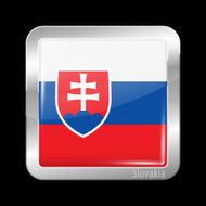 Flag of Slovakia Metal Icons
