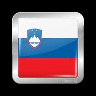 Flag of Slovenia Metal Icons