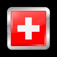 Flag of Switzerland Metal Icons