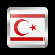 Flag of Turkey Metal Icons