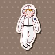 Space Astronaut theme elements vector eps10 N16