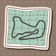 racing map theme elements vector eps N3