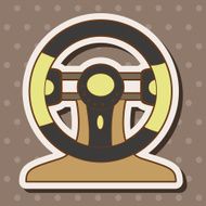 racing steering wheel theme elements vector eps N3